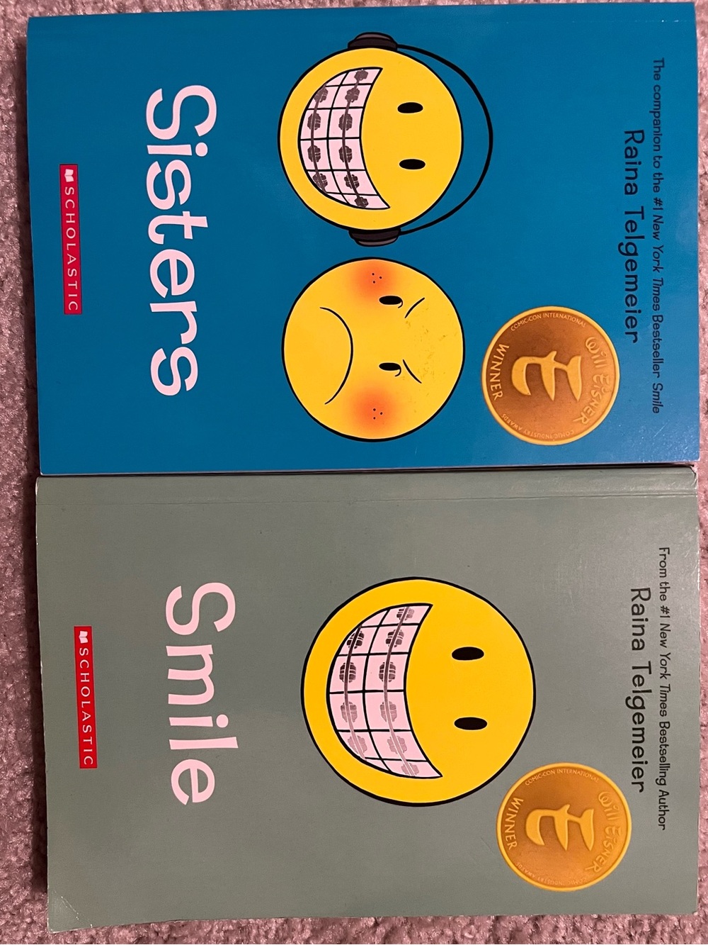 Smile & Sisters Book Set - Blue and Green Covers